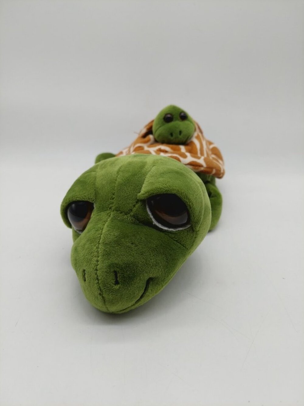 Petting Zoo Sea Turtle Mom 14" Baby 4" Plush Stuffed Animal 1994 Sea World